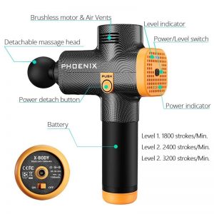 אקדח מסאז’ מקצועי Phoenix A2