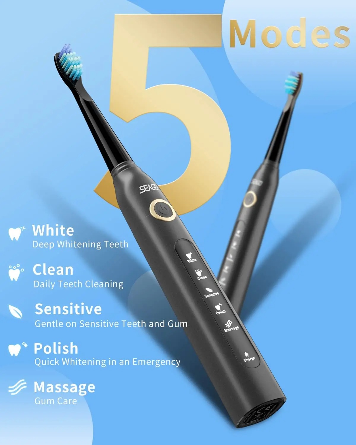 מברשת שיניים חשמלית Seago Sonic – תמונה 6