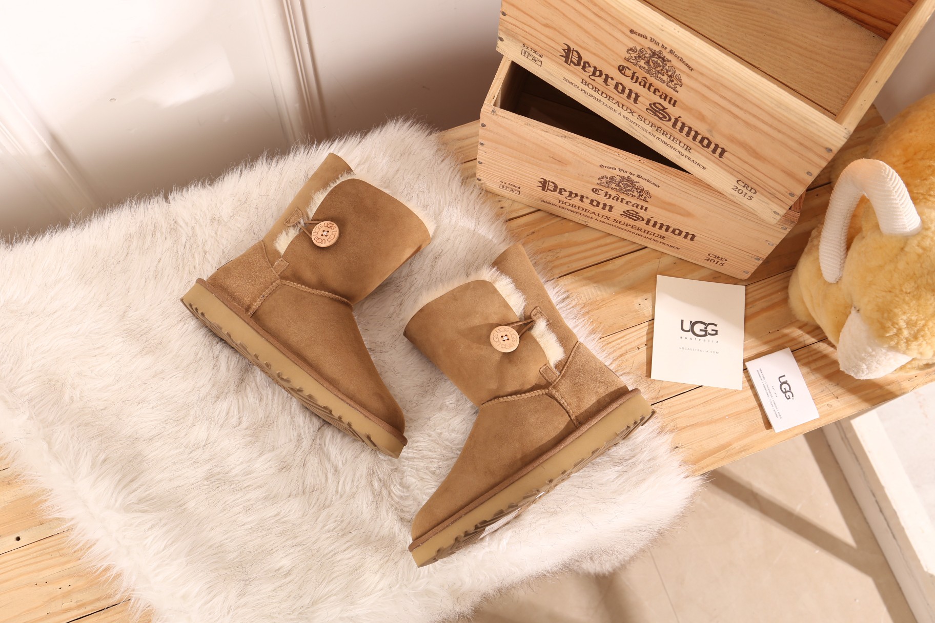 מגפי UGG כפתור נשים וילדים – תמונה 6
