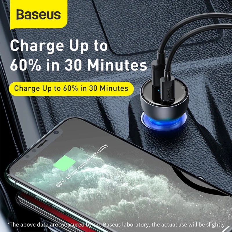 מטען לרכב Baseus 65W – תמונה 6