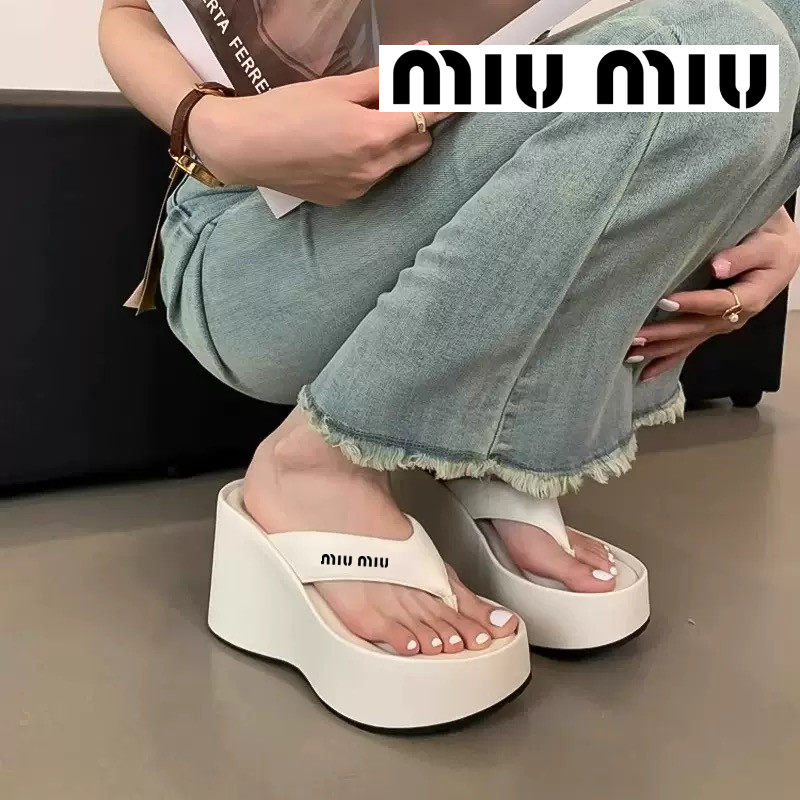 כפכפים פלטפורמה מיו מיו – תמונה 7