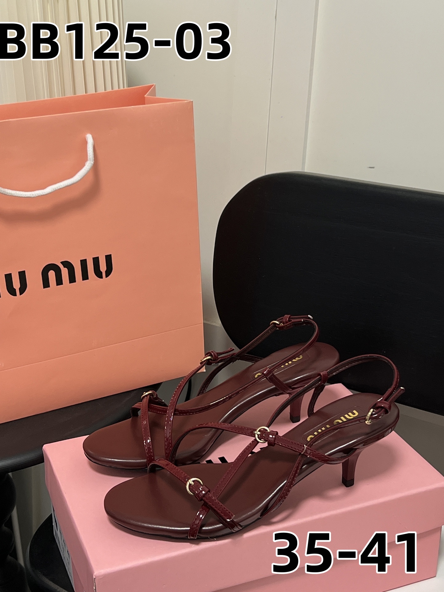 סנדל עקב מיו מיו – תמונה 6