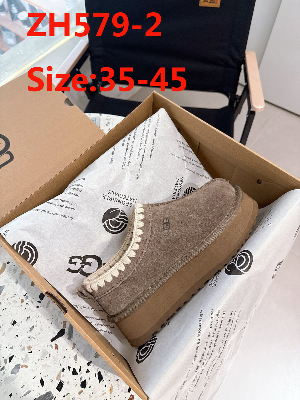 כפכפים UGG Tazz עם ריקמה – תמונה 4